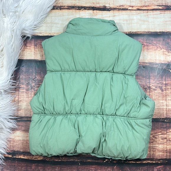 Sage Green Puffer Vest - Picture 5 of 5